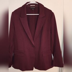 Lane Bryant Blazer in Burgundy Size 20